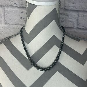 Premier Designs Hematite Beaded Necklace